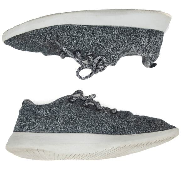 Allbirds Black Wool Runners Sneakers Size 11 - Picture 7 of 11